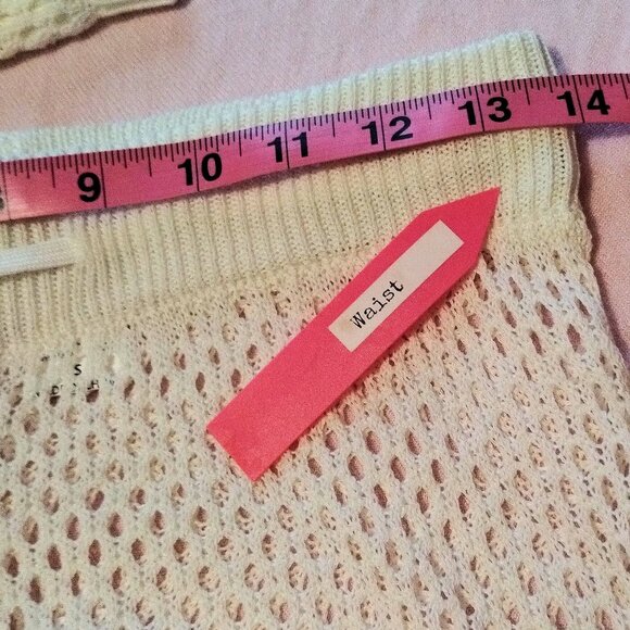 White (S) Loose Mesh Lounge Outfit - Picture 7 of 11